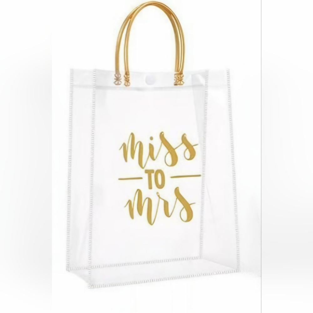 24 Miss to Mrs Bridal Shower Gold Foil Gift Bags - Wedding, Bacholerette, Bride
